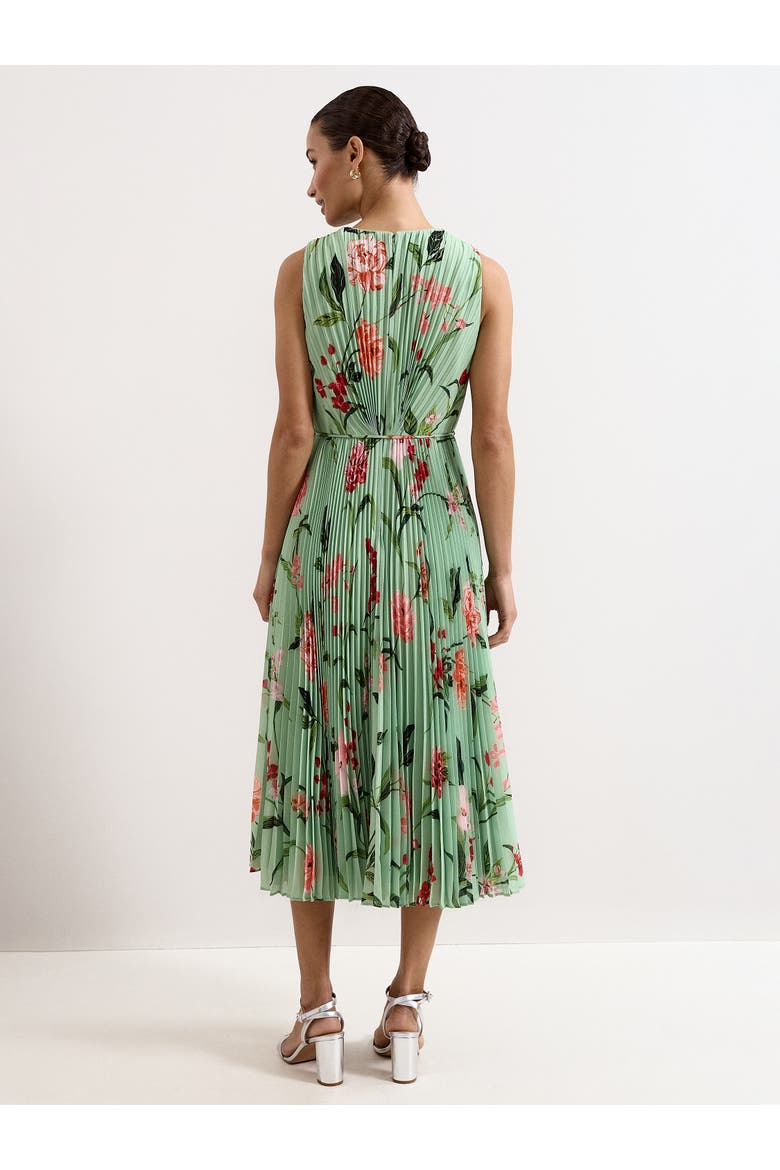 Simara Floral Dress, Alternate, color, Green