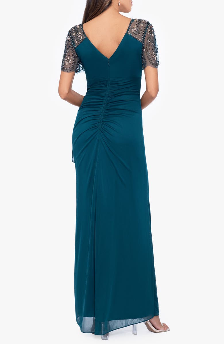 Xscape Evenings Xscape Embellished Chiffon Column Gown, Alternate, color, 
