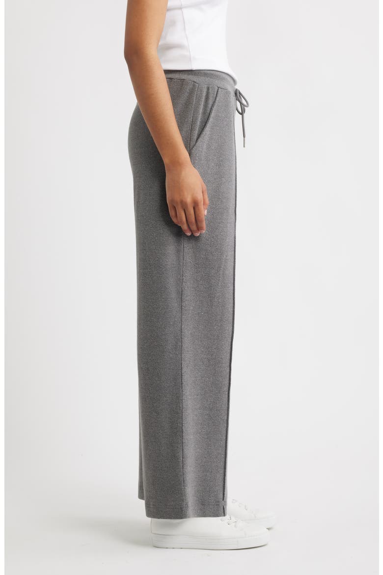 Seamed Drawstring Lounge Pants, Alternate, color, GRAY