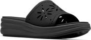 Clarks® Drift Floral Wedge Slide Sandal