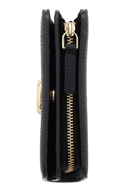 Marc Jacobs The Mini J Marc Compact Wallet In Black