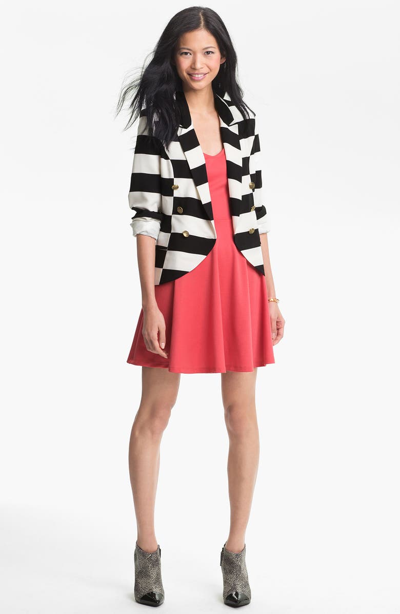 BCNU B.C.N.U. Stripe Double Breasted Blazer, Alternate, color,