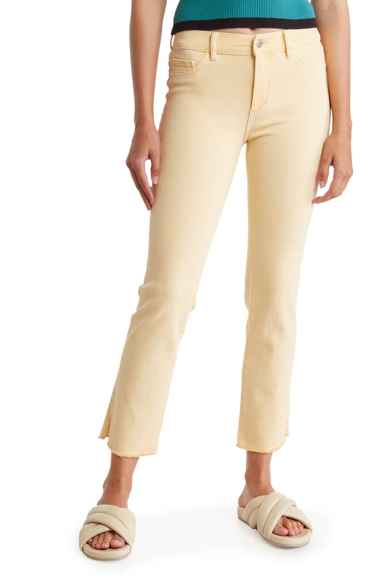 DL1961 Ankle Crop Fray Hem Jeans, Main, color,