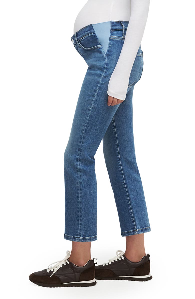 Favorite Daughter The Crop Bootcut Mama Maternity Jeans, Alternate, color, Hyannis