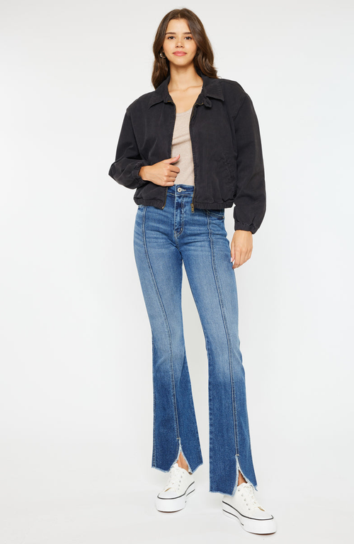 Kancan Citrine High Rise Bootcut Jeans In Medium Wash