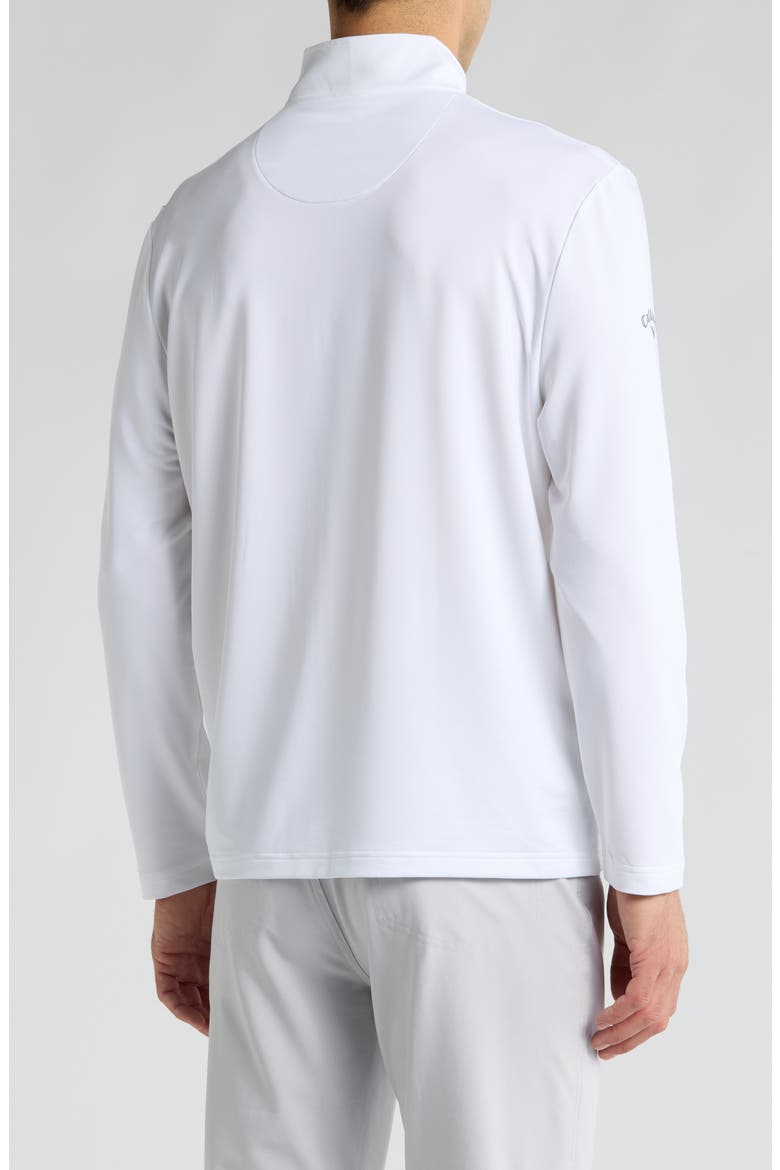 Quarter Zip Pullover, Alternate, color, BRIGHT WHITE