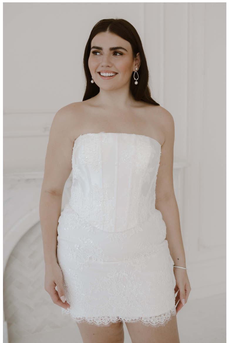 Esme Mini Dress, Main, color, Ivory