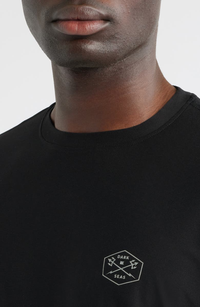 DARK SEAS No Sweat Short Sleeve T-Shirt, Alternate, color, Black