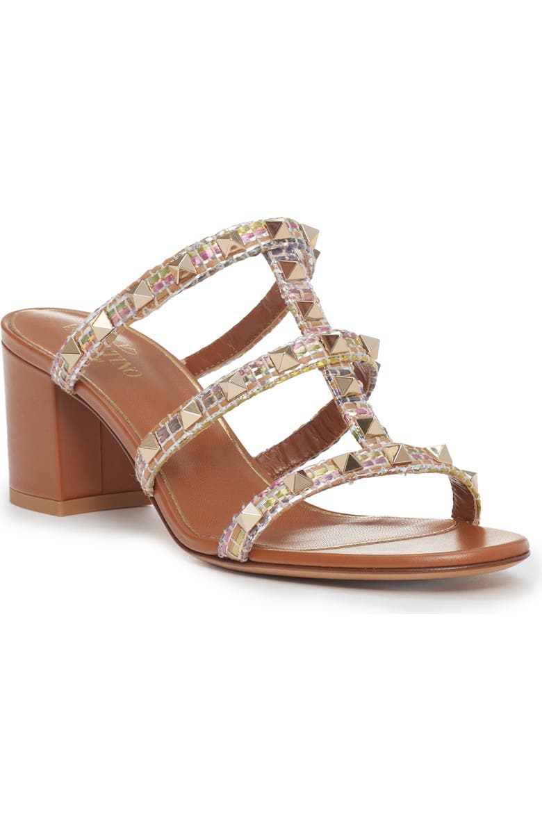 Valentino Garavani Rockstud Slide Sandal, Main, color, Jzc Multicolor/ Light Cuir