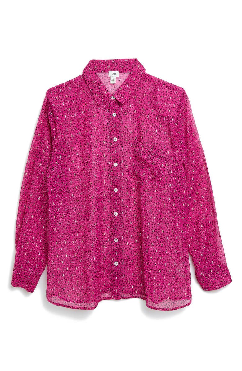 River Island Print Woven Shirt, Alternate, color, 