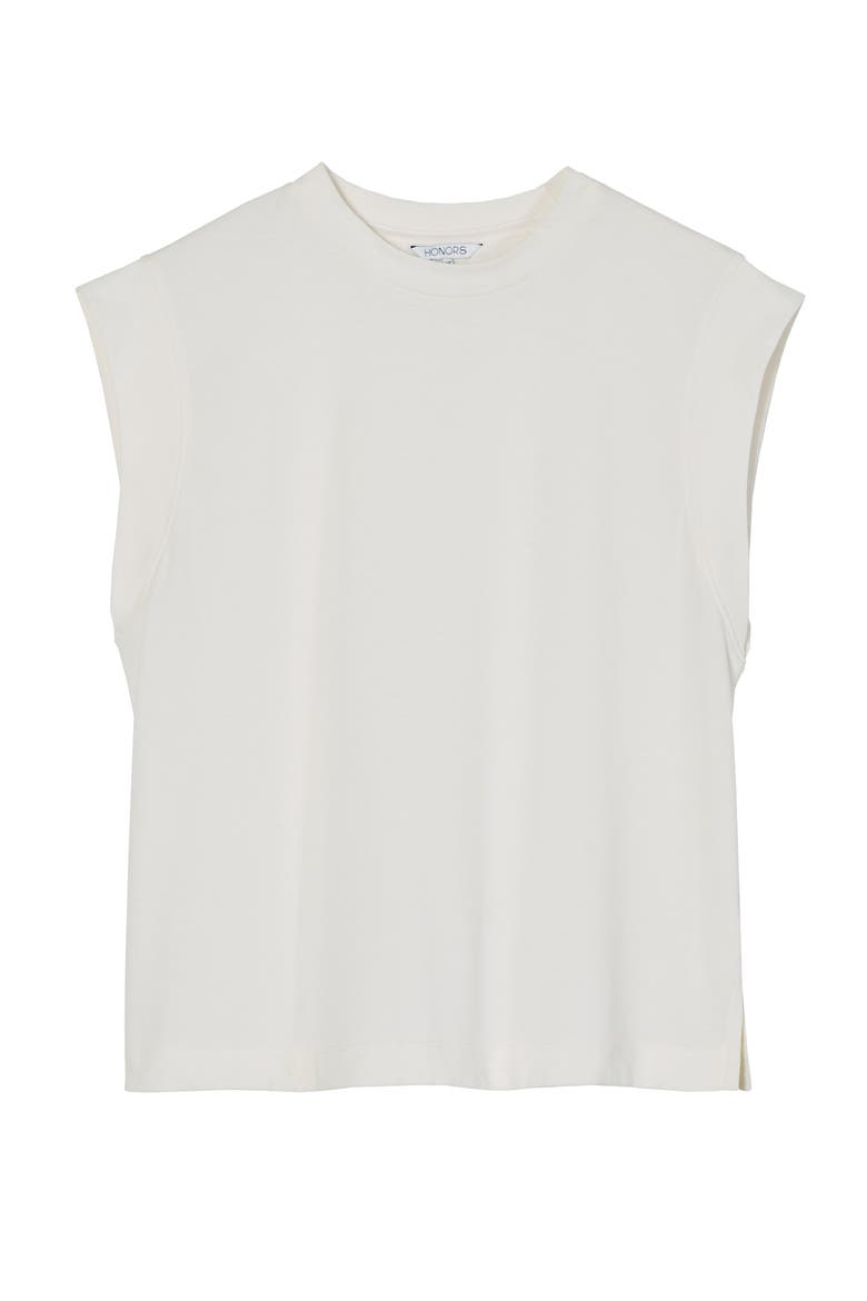 The Sleeveless Shirt, Alternate, color, Cream