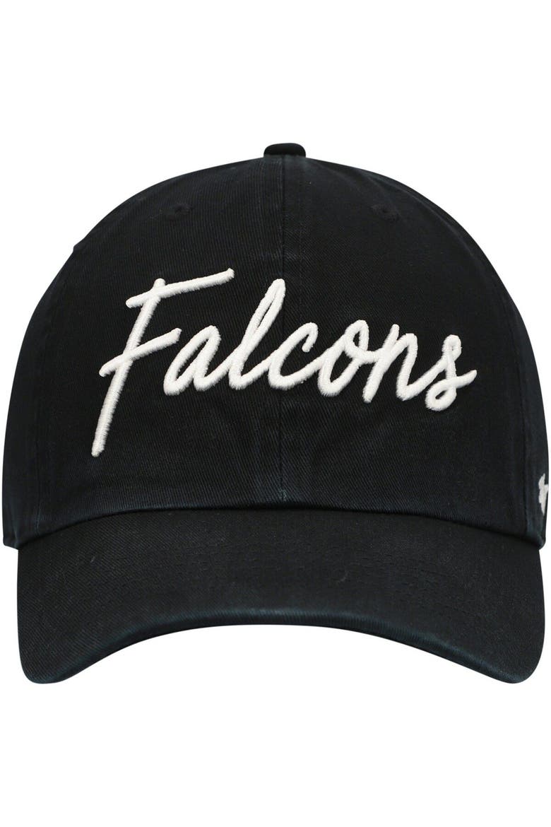 Women's '47 Black Atlanta Falcons Vocal Clean Up Adjustable Hat, Alternate, color, Black