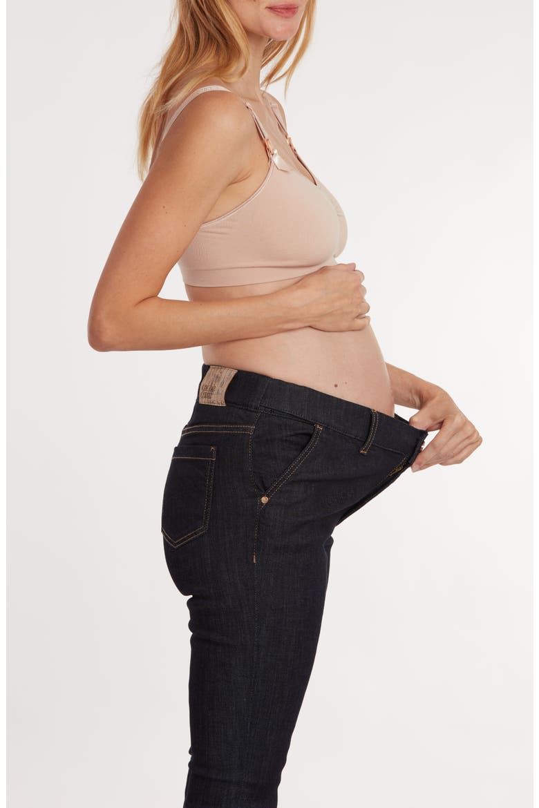 Sharon Maternity and postpartum denim, Alternate, color, DARK BLUE
