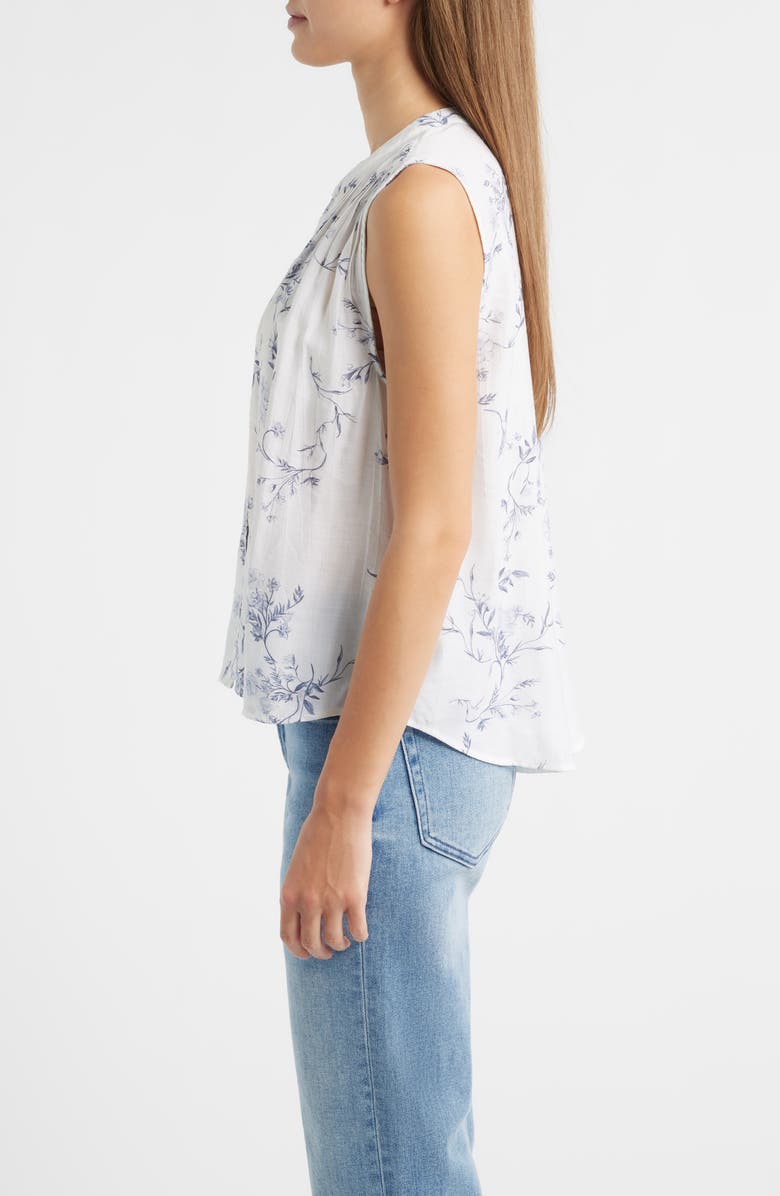 Cloth & Stone Pintuck Tank, Alternate, color, Blue Opal Floral