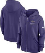 Nike Women's Nike Purple Baltimore Ravens Phoenix Rewind Full-Zip Hoodie