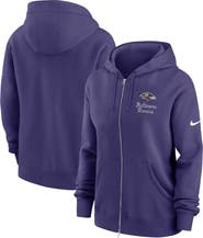 Nike Women's Nike Purple Baltimore Ravens Phoenix Rewind Full-Zip Hoodie