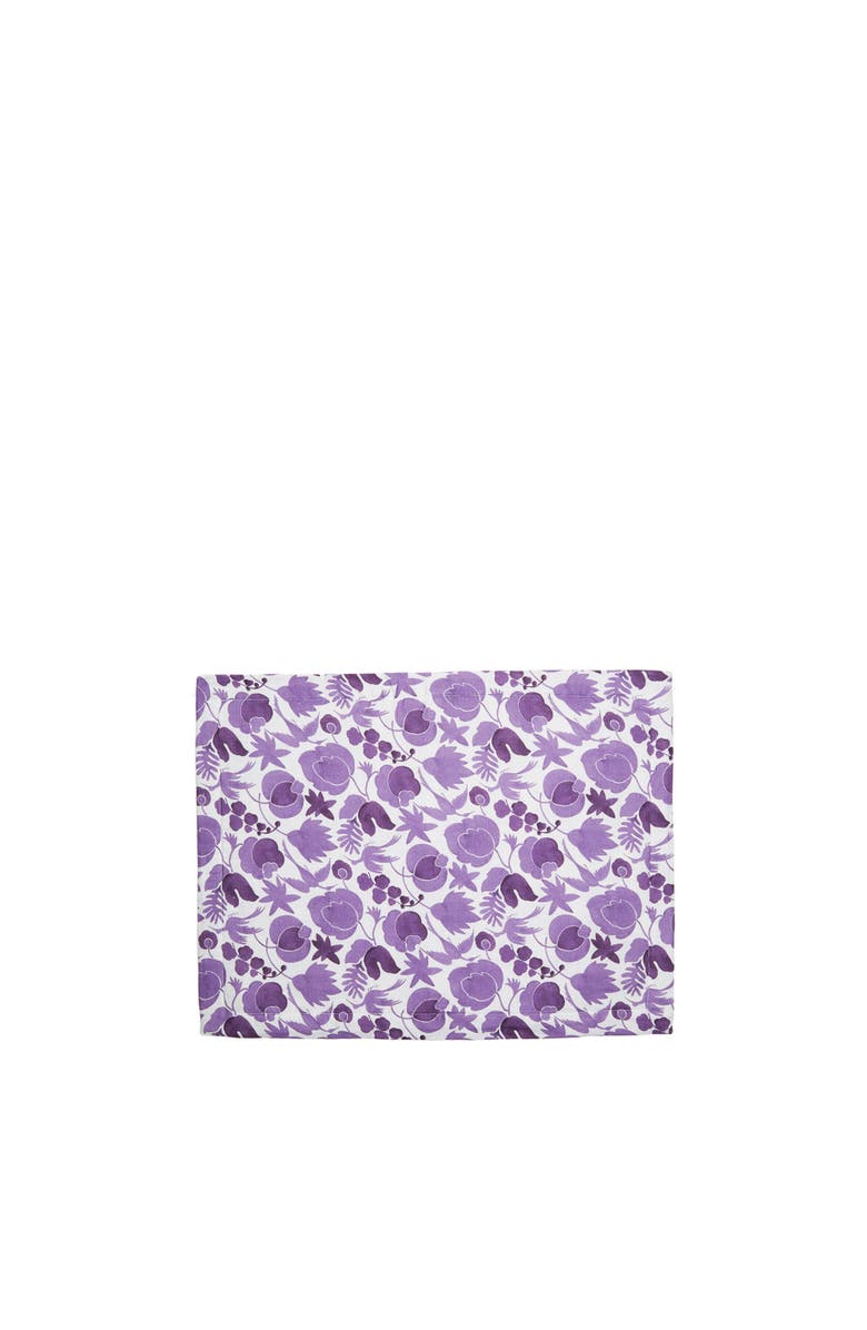 La DoubleJ Placemats Set Of 2 (35X45) Wildbird Viola Small Purple, Main, color, Wildbird Viola Small Purple