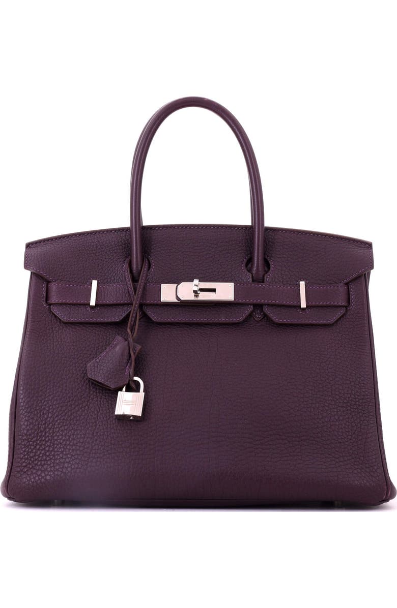 81034712 Birkin Handbag Purple Togo with Palladium Hardware 30, Main, color,