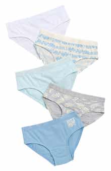 Roxy Kids' 5-Pack Stretch Cotton Bikini Briefs