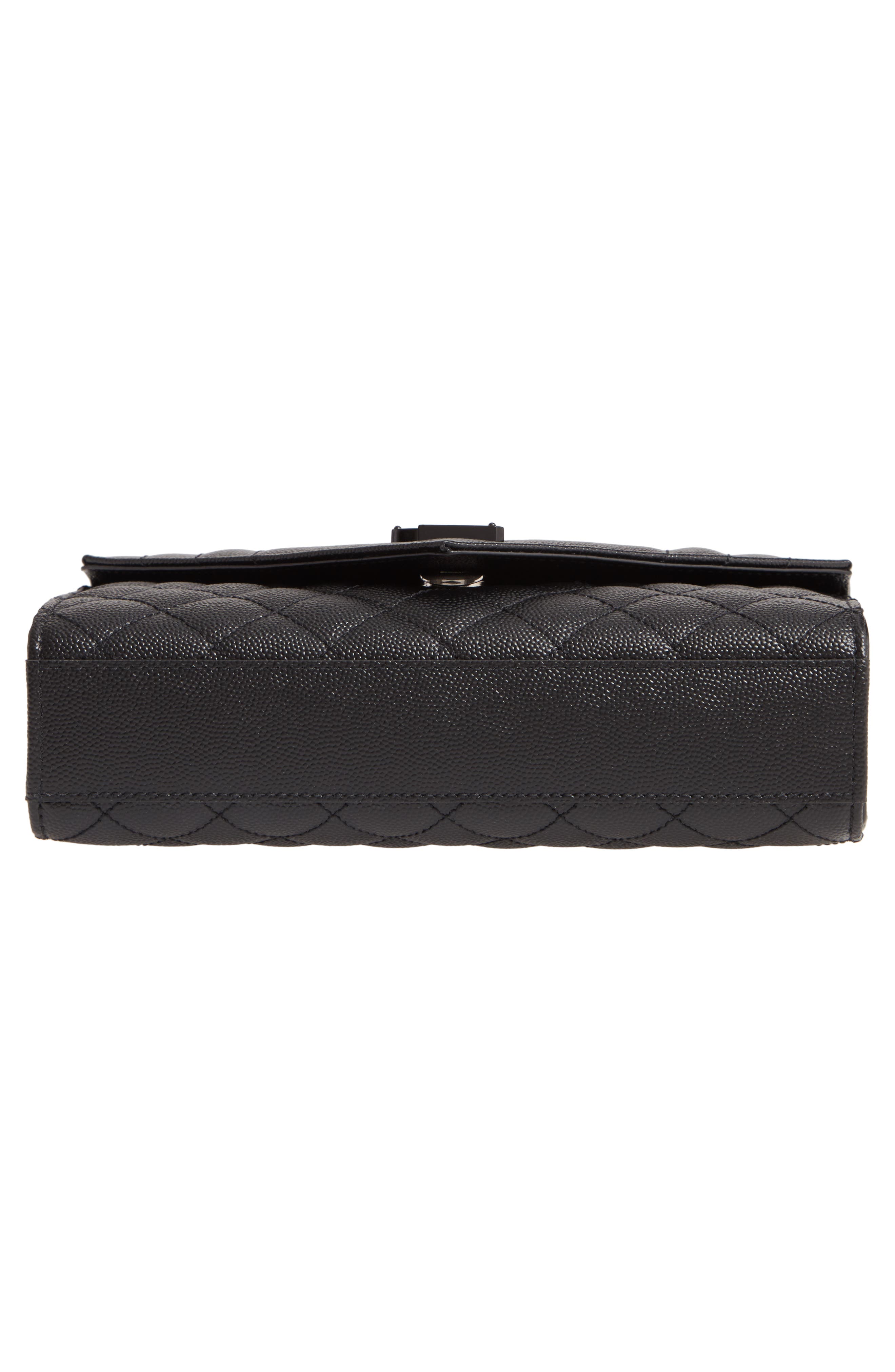Saint Laurent Small Leather Envelope Bag, Alternate, color, 