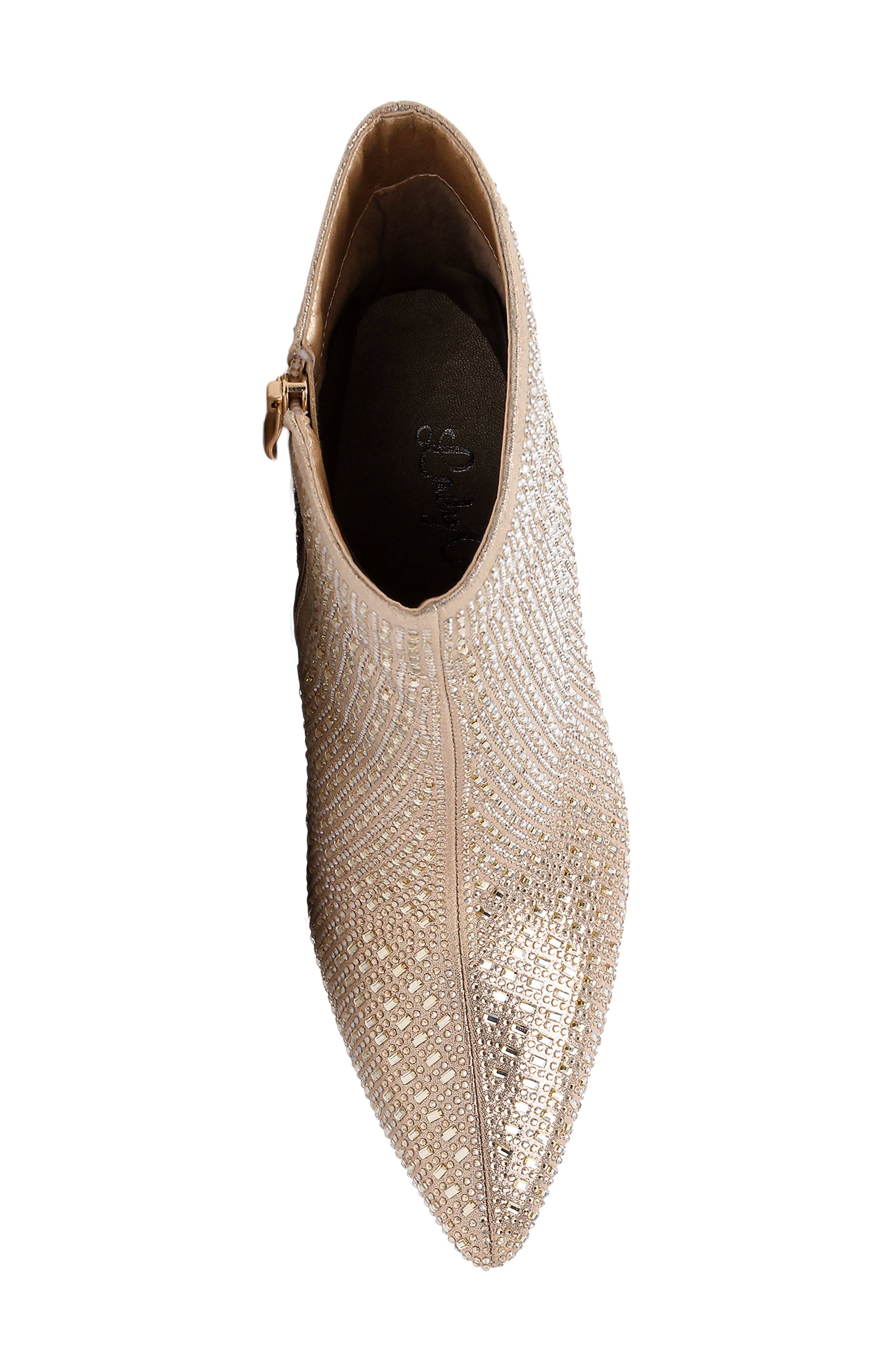Diva Rhinestone Ankle Boot, Alternate, color, GOLD