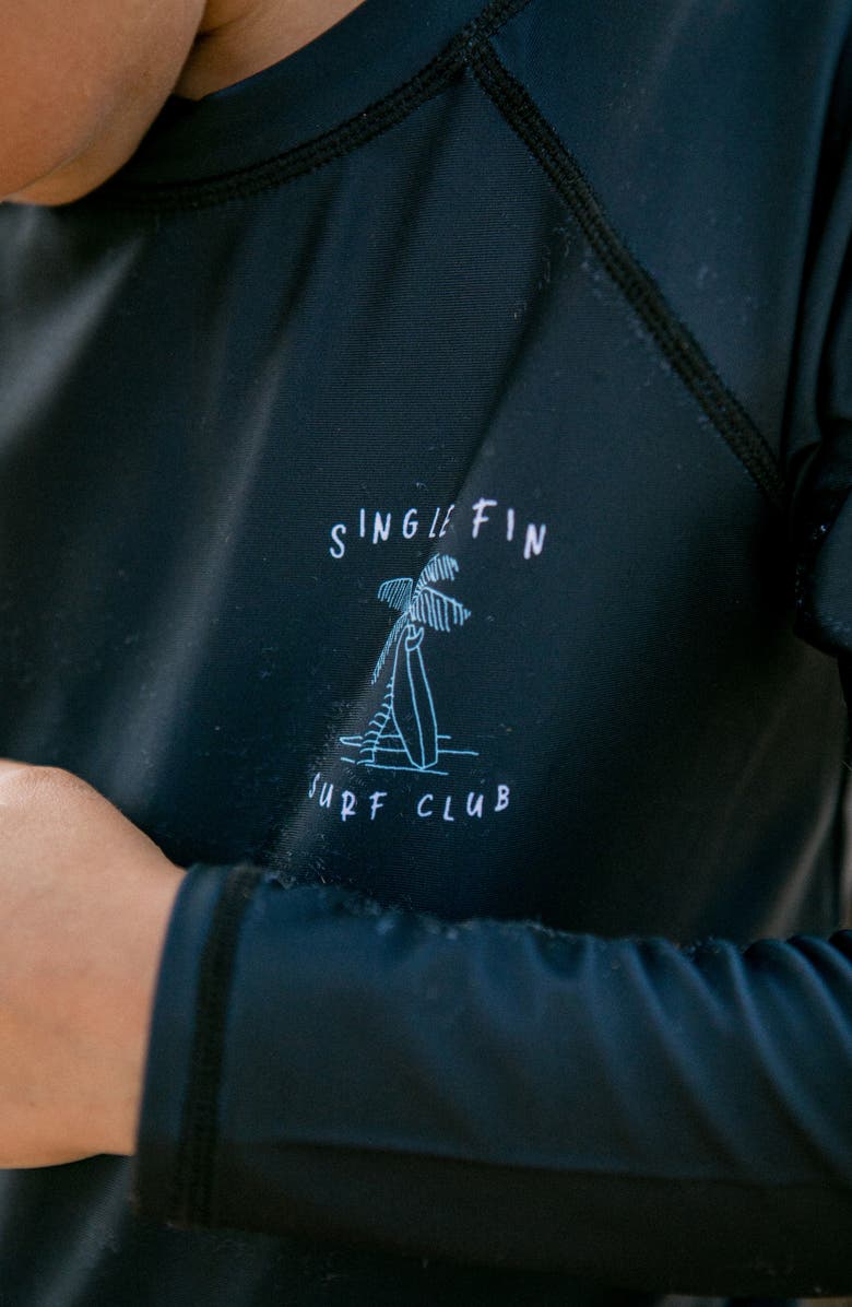 Feather 4 Arrow Kids' Fin Long Sleeve Rashguard, Alternate, color, 