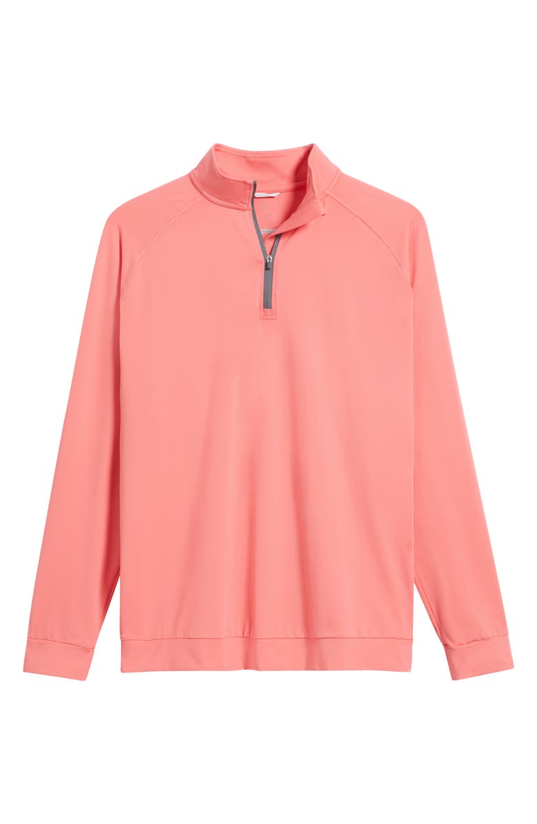Swannies Colt Quarter Zip Golf Pullover, Alternate, color, Coral