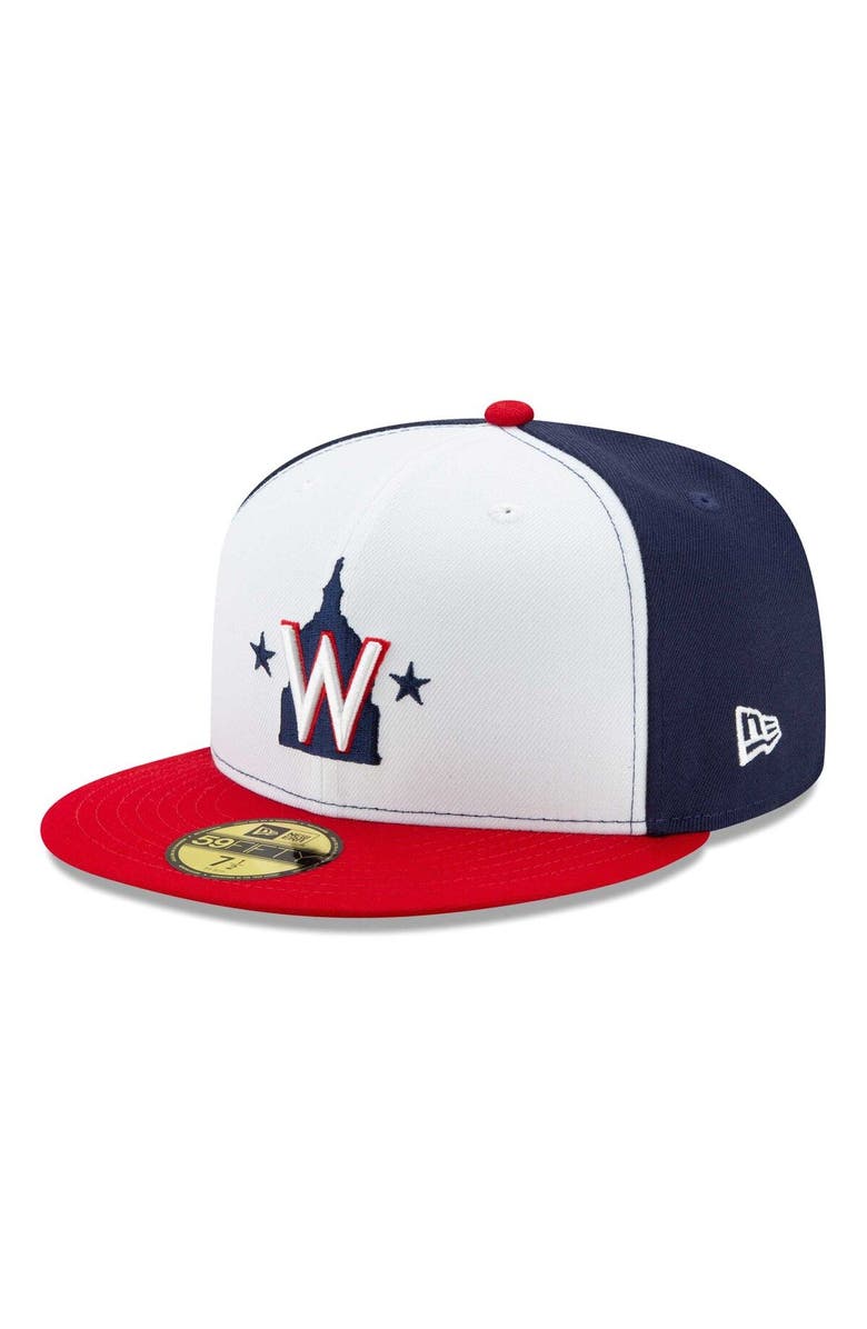 New Era Men's New Era White Washington Nationals 2023 Little League classic 59FIFTY Fitted Hat, Main, color, 