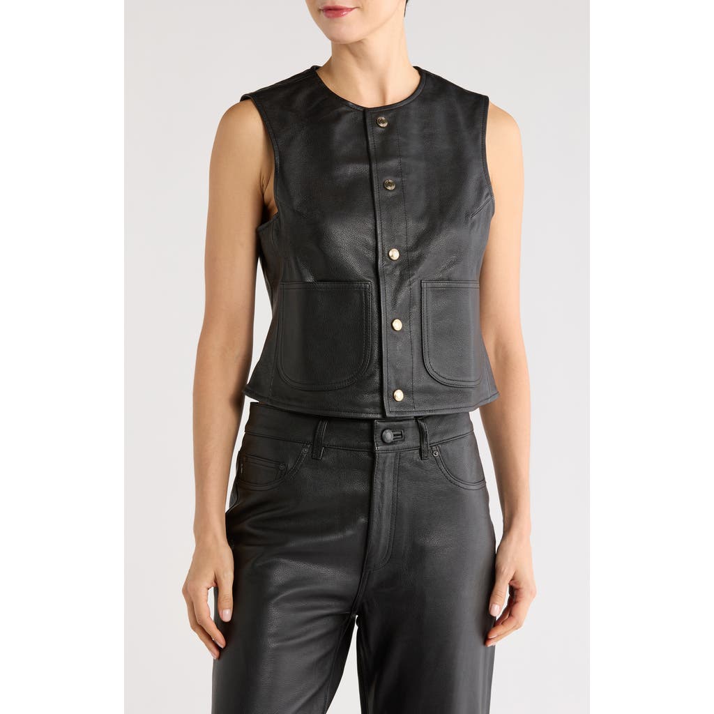 Dl1961 Leather Vest In Black
