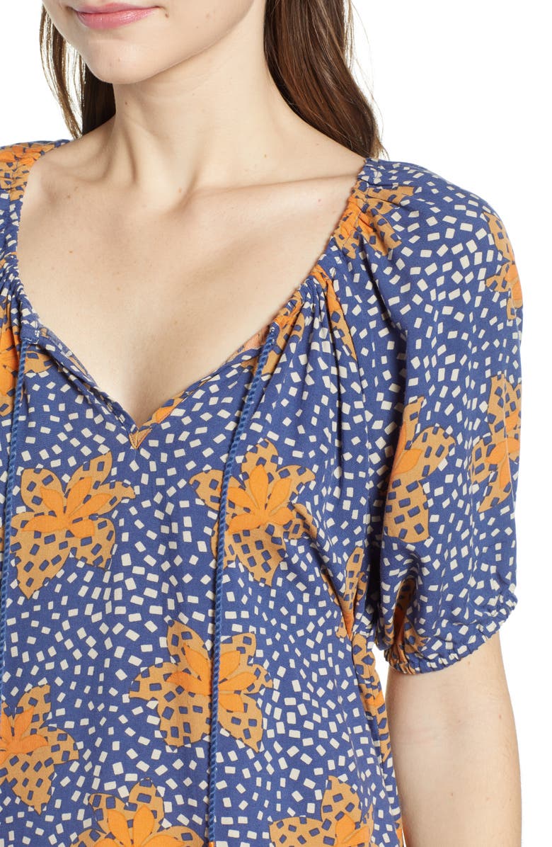 THE ODELLS Metrist Print Blouse, Alternate, color, 