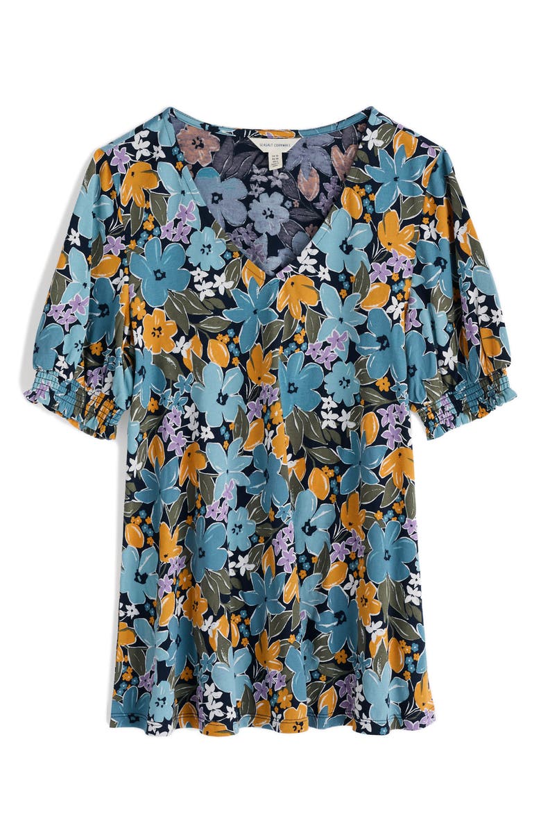 Seasalt Cornwall Rosehip Floral Top, Alternate, color, Citrus Floral Poseidon