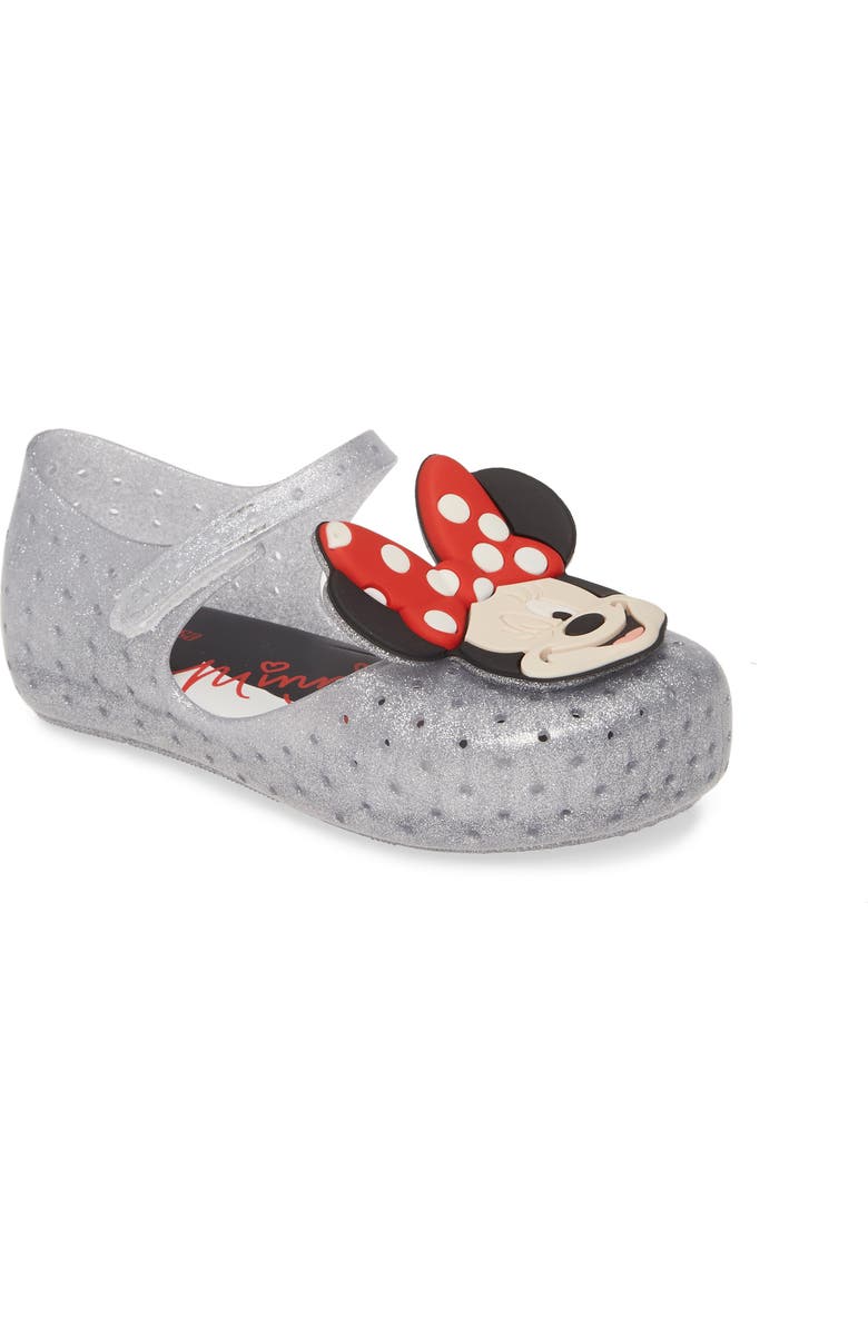 Mini Melissa x Disney Furadinha Minnie Mouse Mary Jane Flat, Main, color,
