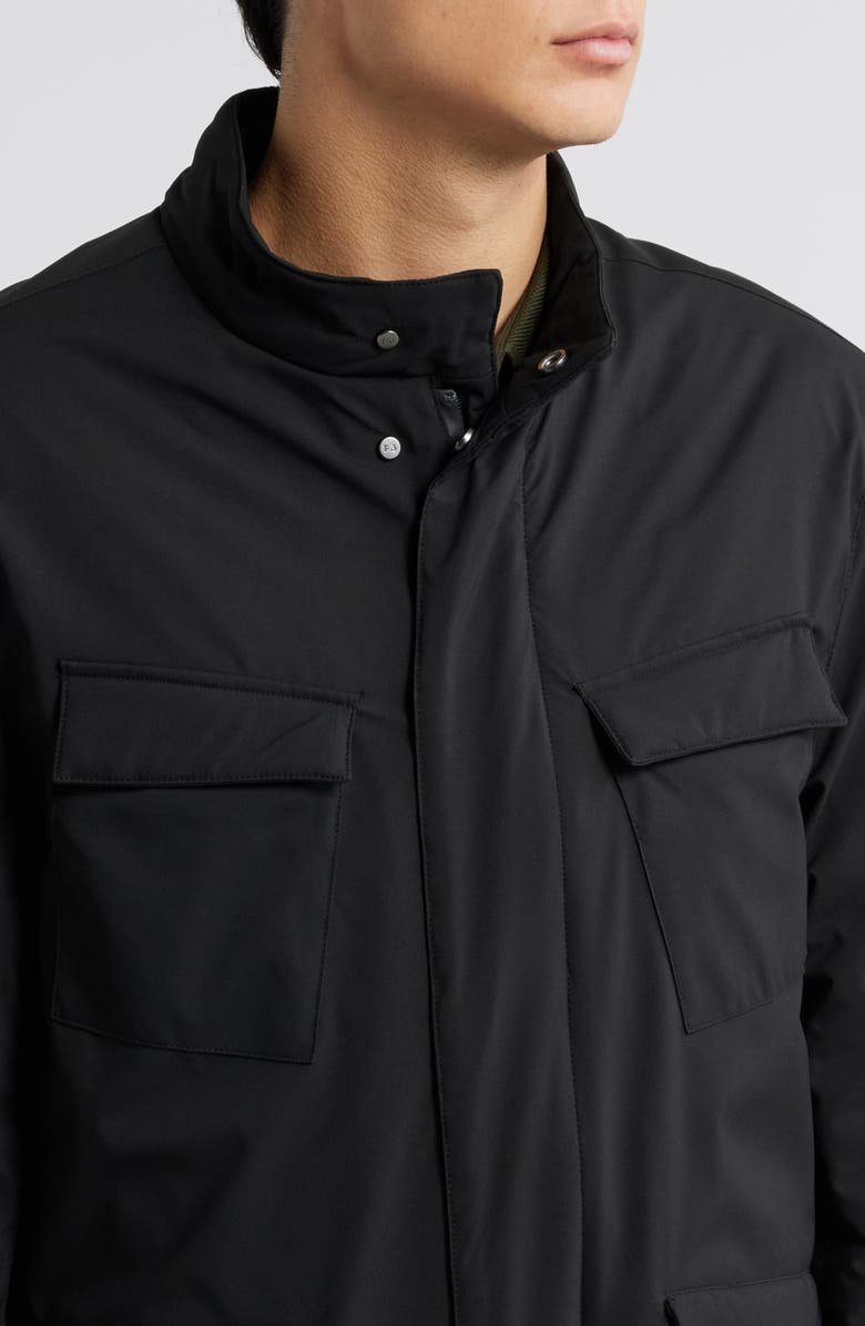 Robert Barakett Dunkley Technical Field Coat, Alternate, color, Black