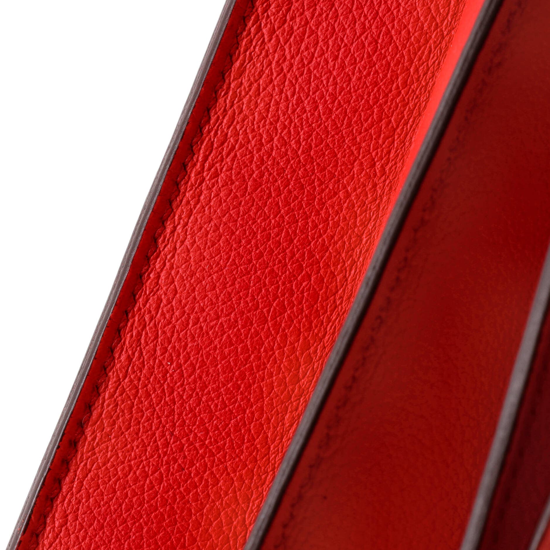 Pre-Owned Hermes 2002 Shoulder Bag Evercolor 20, Alternate, color, Rouge De Coeur