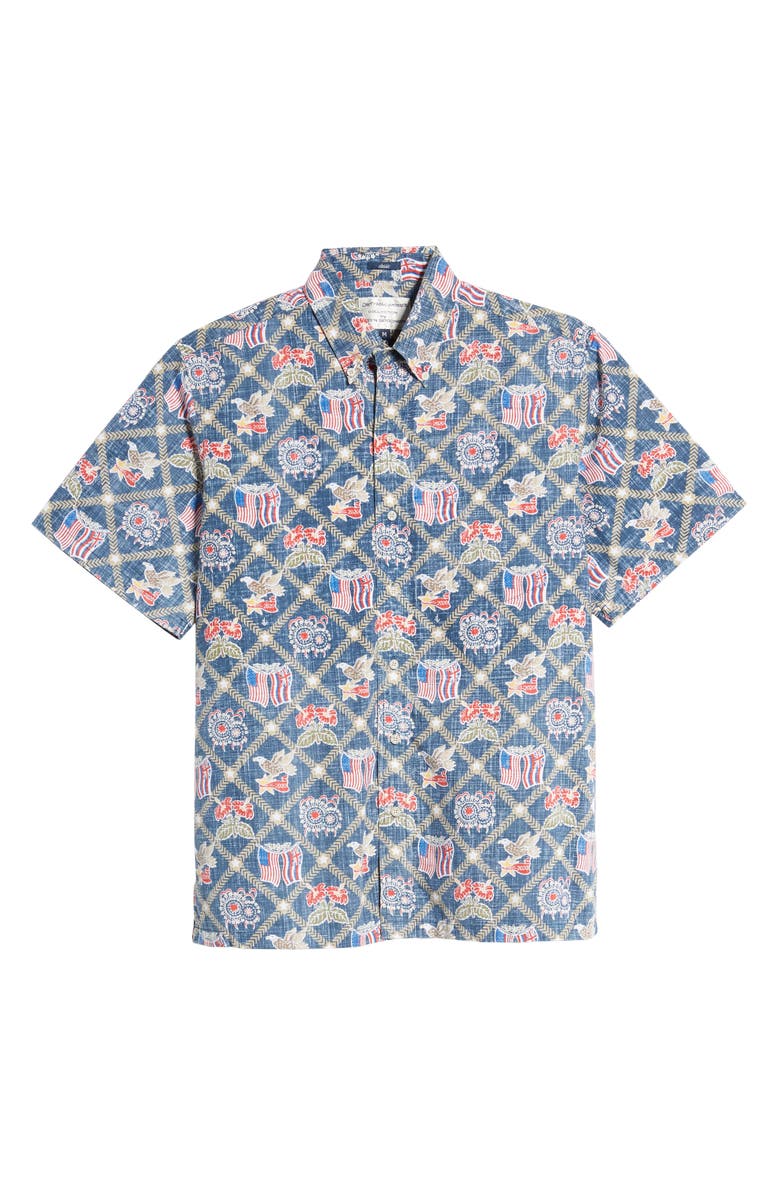 Reyn Spooner Summer Commemorative 2020 Short Sleeve Button-Down Shirt, Alternate, color, 