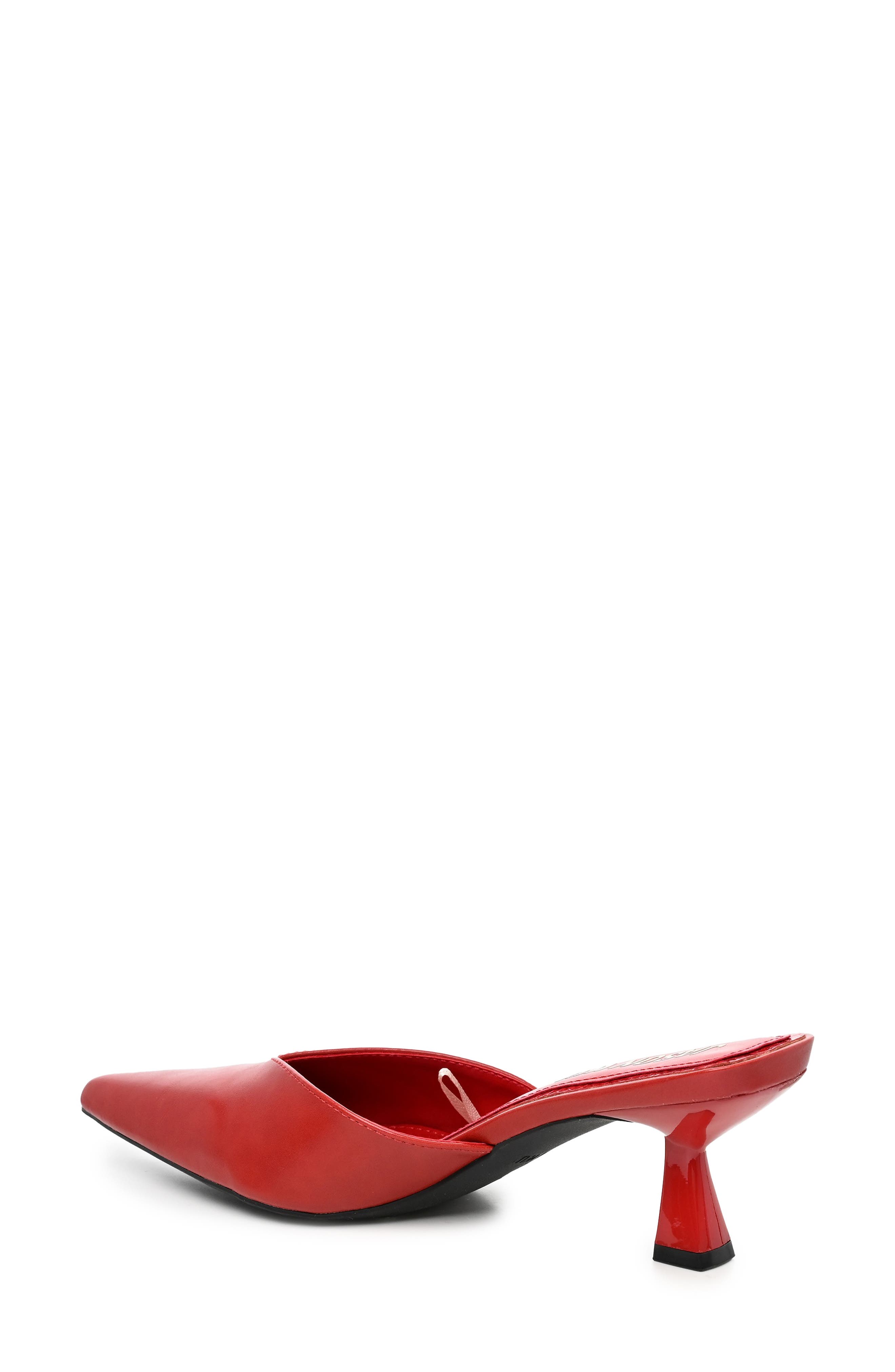 Pointed Toe Mule, Alternate, color, RED