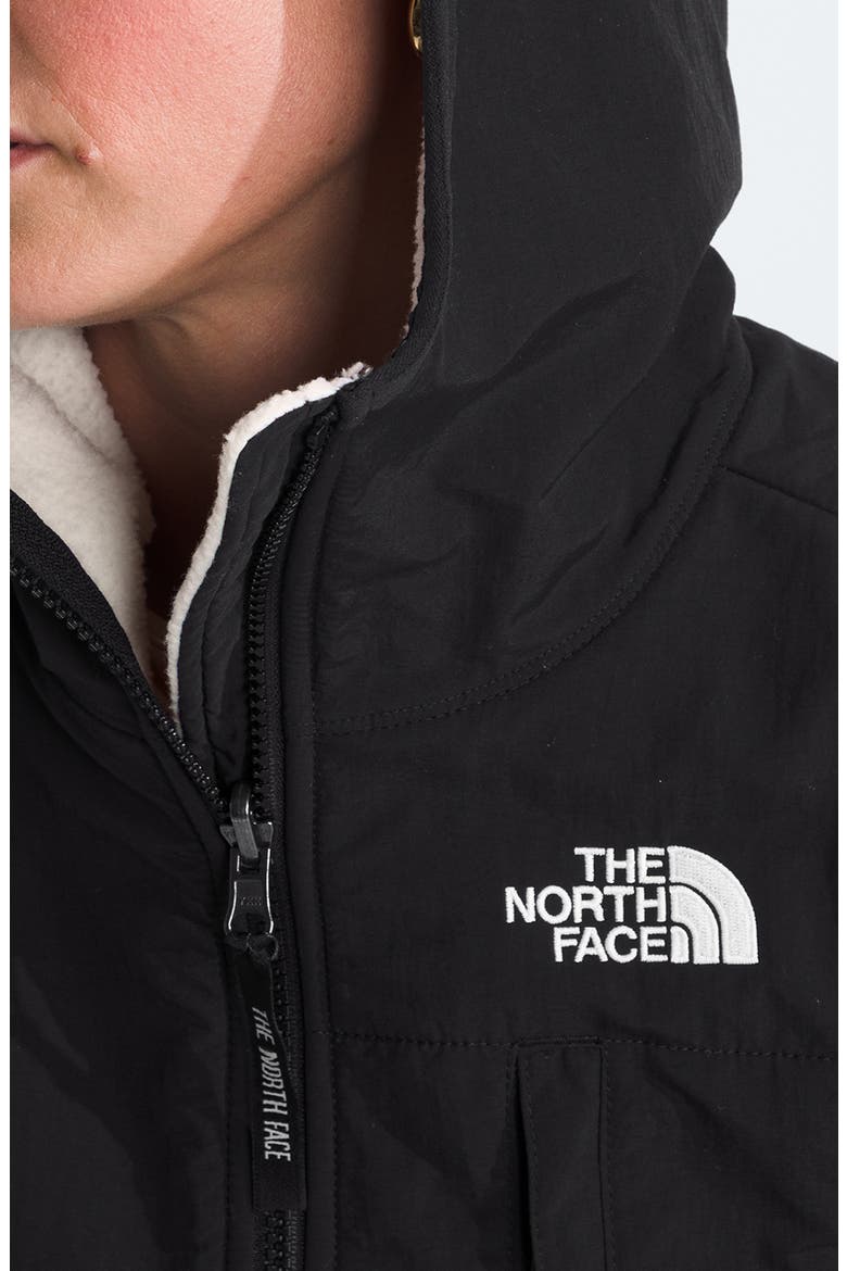 Denali Hooded Jacket, Alternate, color, WHITE DUNE/ TNF BLACK
