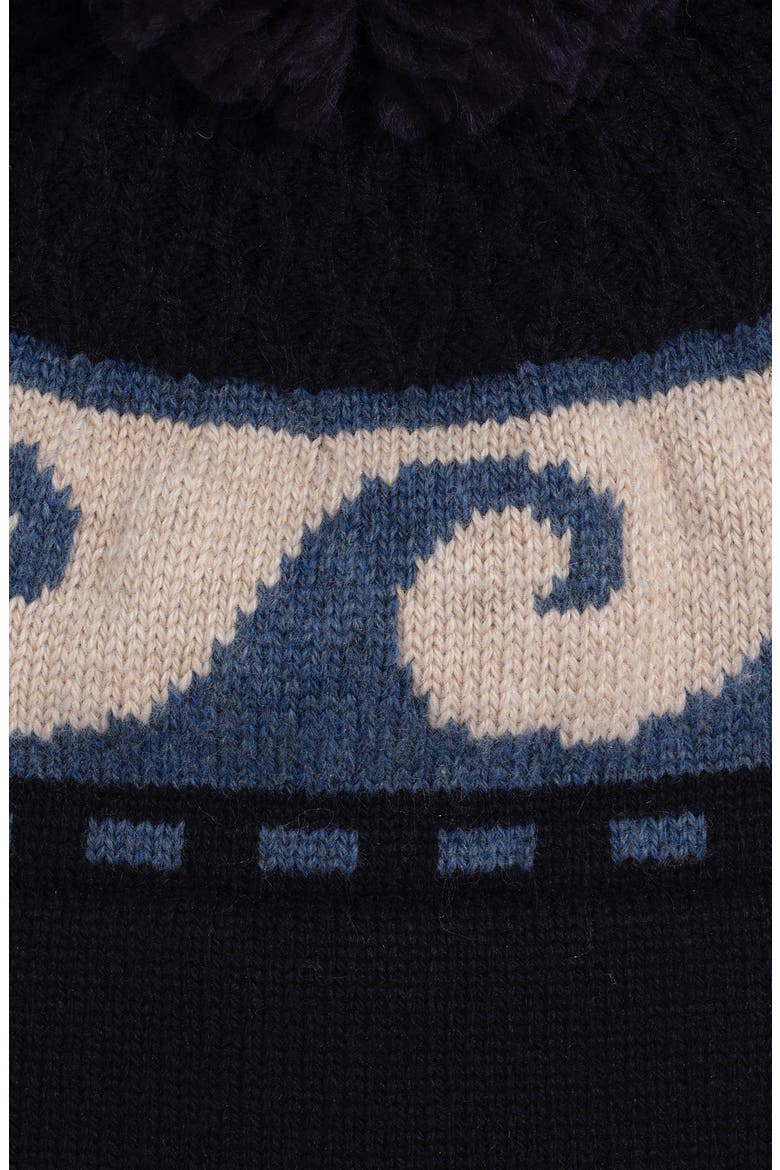 Wave Swell Pom Beanie, Alternate, color, NAVY MULTI