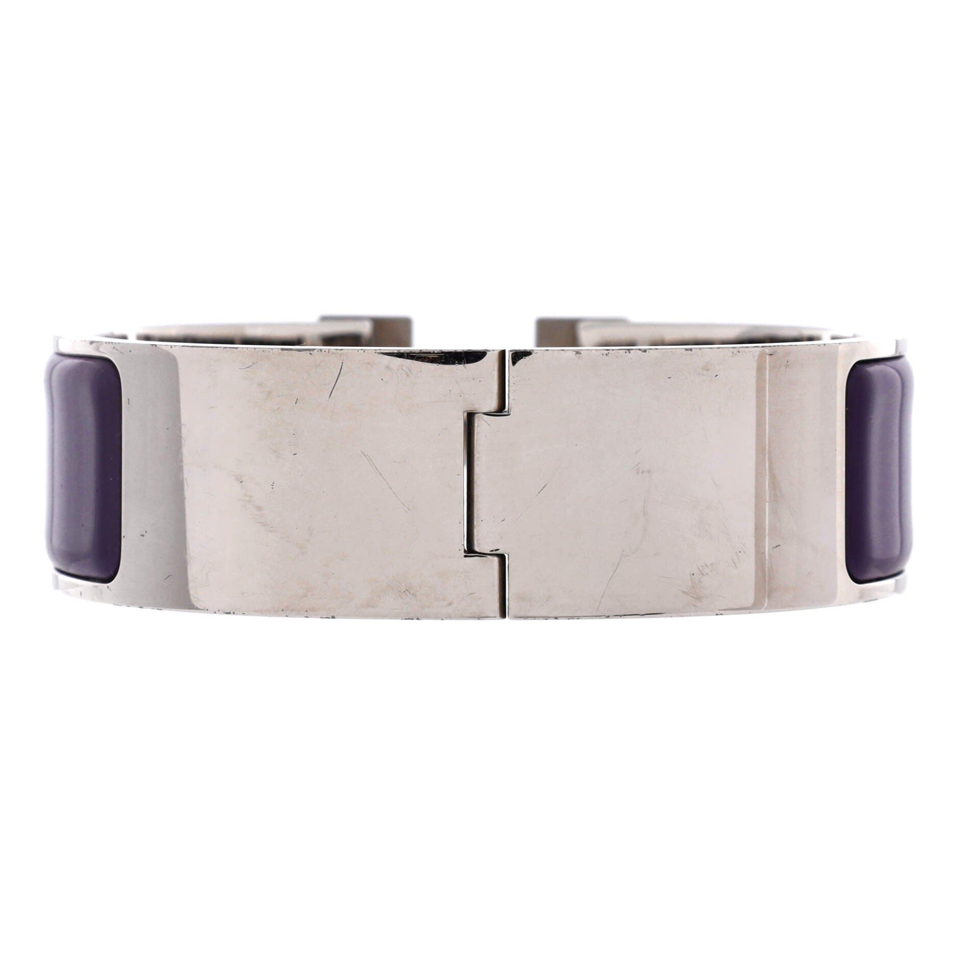 Clic H Bracelet Enamel Wide, Alternate, color, Purple