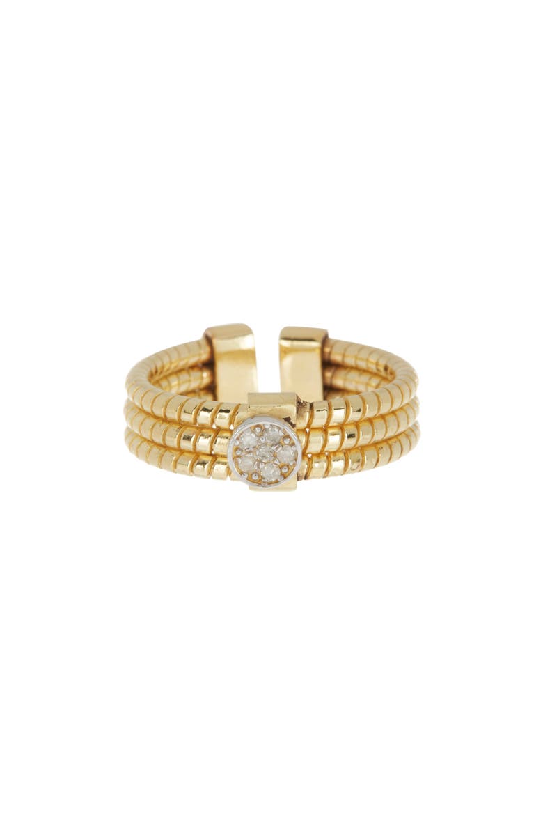 Textured Diamond Ring - 0.06ct., Main, color, YELLOW