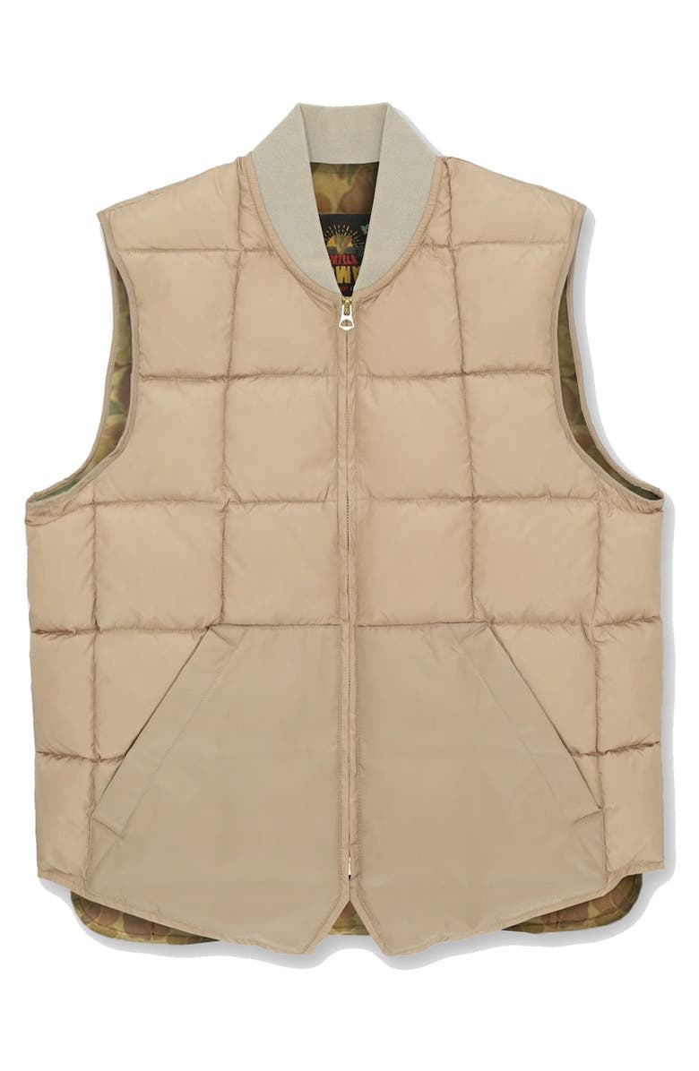 Fortela Nylon Vest2 with Camouflage Lining, Main, color, Camel