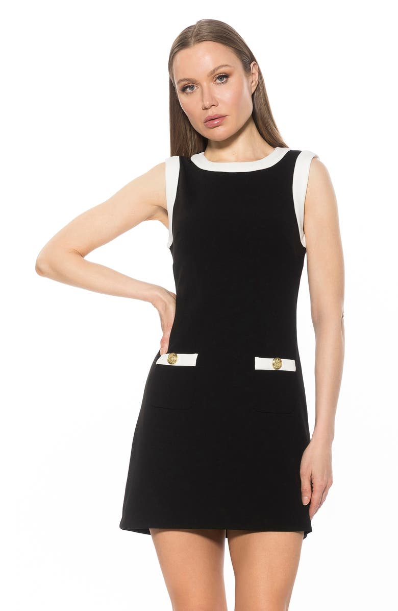 Alexia Admor Piper Sheath Dress, Alternate, color, Black
