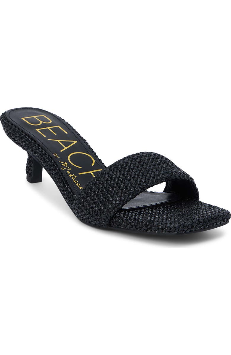 BEACH BY MATISSE Capricorn Kitten Heel Slide Sandal, Main, color, Black