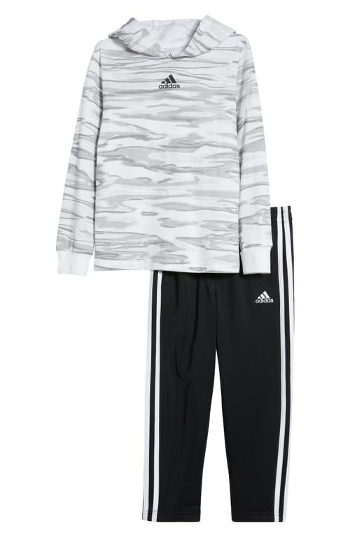 Adidas Originals Adidas Kids' Logo Hooded T-shirt & Track Pants Set In Multi