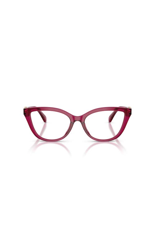 Michael Kors 52mm Cat Eye Optical Glasses In Red