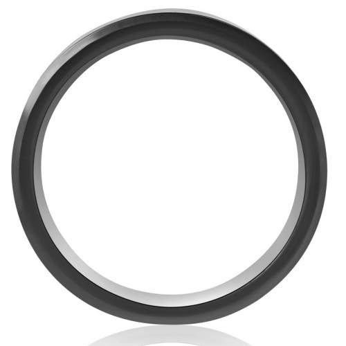 Bliss Diamond Black & Gold Plated Tungsten 8mm Lab Grown Diamond Wedding Band