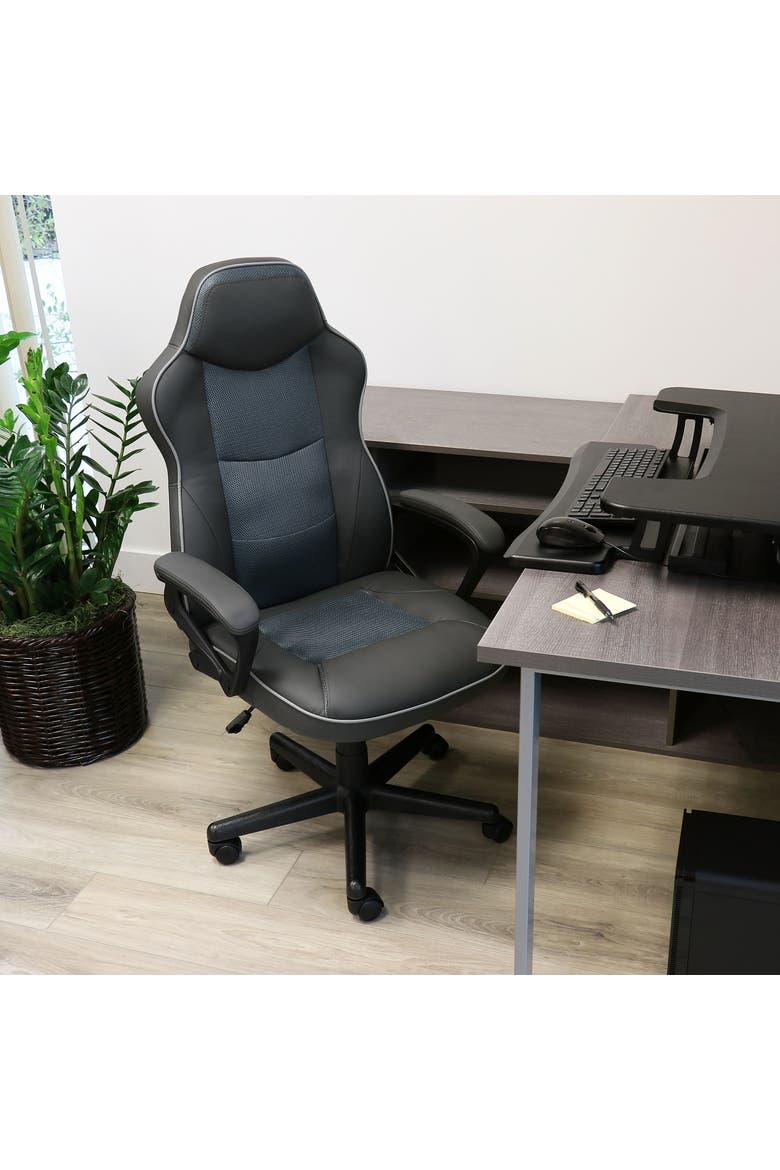 High Back Adjustable Office Chair, Alternate, color, Gray