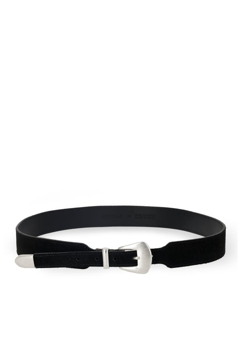 Phoenix Leather Belt, Main, color, BLACK
