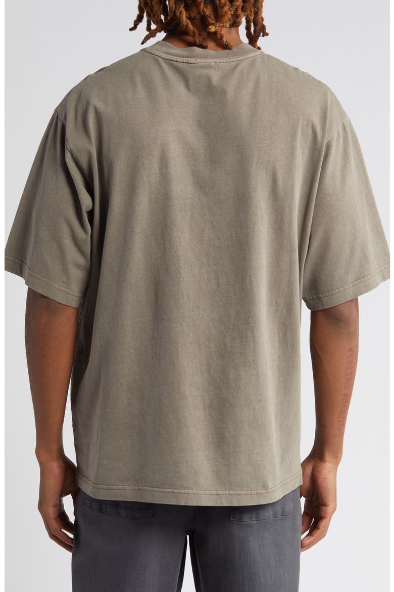 Flames Cotton Graphic T-Shirt, Alternate, color, COFFEE