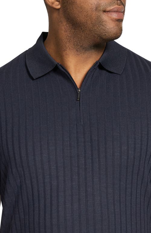 JOHNNY BIGG JOHNNY BIGG PAGE RIB QUARTER ZIP POLO